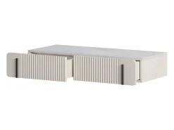 Consola suspensa com 2 gavetas de caxemira 100x17 cm