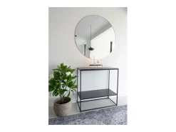 Consola Vita, Preto, 36x80x80 cm, Kendra Home