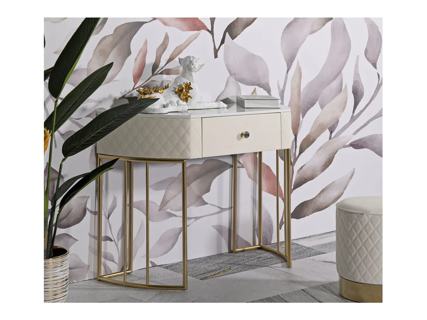 Consola VKH607, Branco, 100x40x75 cm, Kendra Home