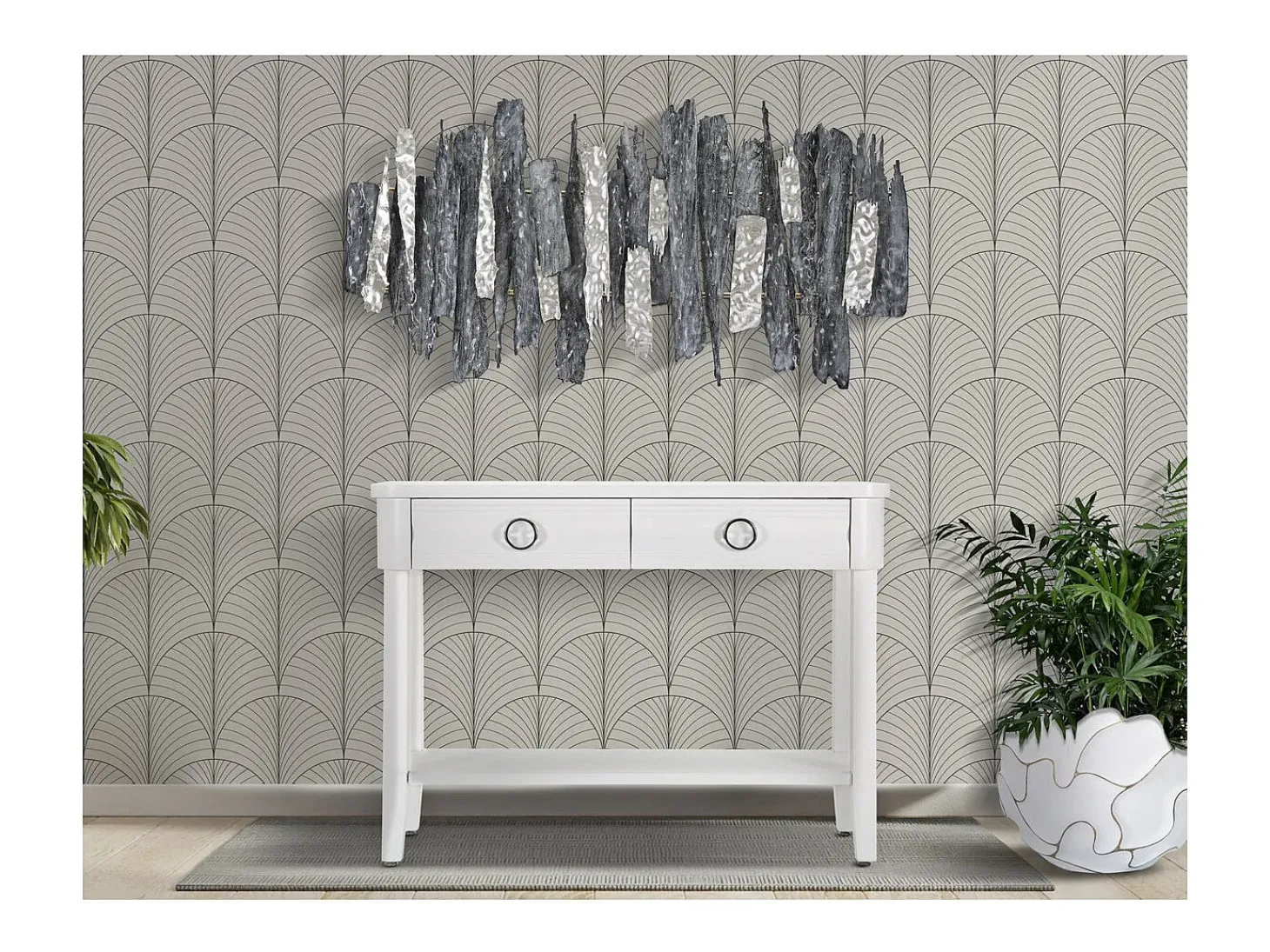 Consola VKH603, Branco, 110x40x82 cm, Kendra Home