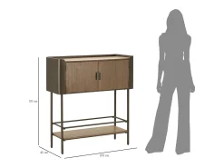 Consola VKH610, Castanho, 100x42x110 cm, Kendra Home