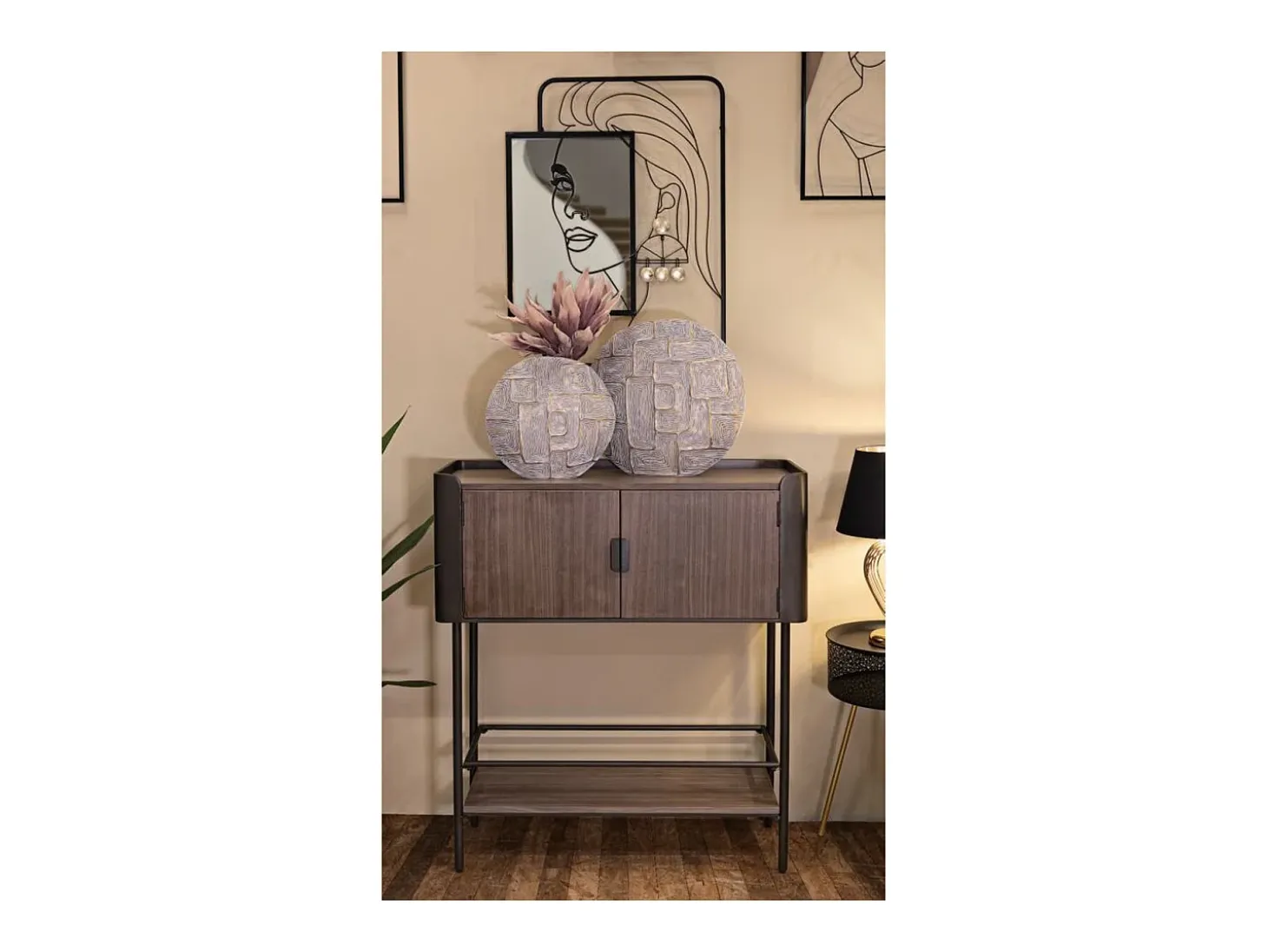Consola VKH610, Castanho, 100x42x110 cm, Kendra Home