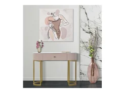 Consola VKH616, Cor-de-rosa, 100x40x75 cm, Kendra Home