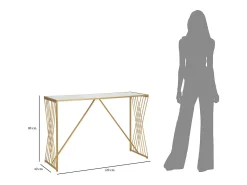 Consola VKH624, Ouro, 120x40x80 cm, Kendra Home