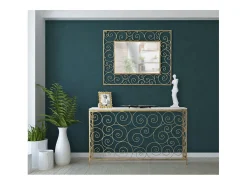 Consola VKH617, Ouro, 140x36x82 cm, Kendra Home