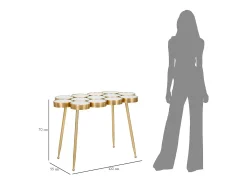 Consola VKH623, Ouro, 100x55x70 cm, Kendra Home