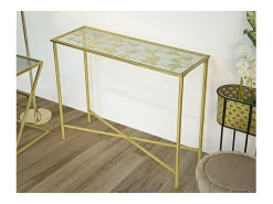 Consola VKH629, Ouro, 100x35x80 cm, Kendra Home