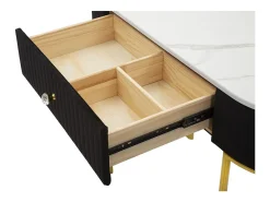 Consola VKH614, Preto, 100x43x74 cm, Kendra Home