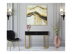 Consola VKH614, Preto, 100x43x74 cm, Kendra Home