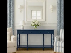 Consola 152,5x86,5x35,5 cm azul escuro Avola AV1633-60