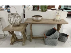 Consola 132x76x46 cm madeira clara natural Avola av1934-4