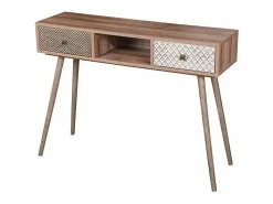 Console ALTA coloris chêne clair avec 2 tiroirs – Design scandinave et rangement pratique