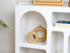 Console de design com 5 nichos - Branco - LUELA