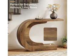 Console de Mesa, Mesa de Apoio Vintage, 110 x 35 x 75 cm, Móvel de Console para Entrada