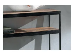 Console de sala GOA em madeira maciça. Móvel estilo industrial.