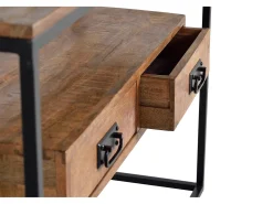 Console em madeira e metal