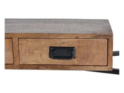 Console em madeira e metal