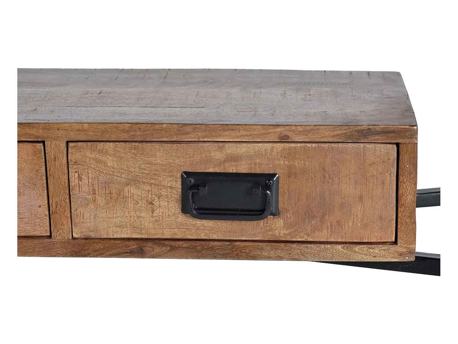 Console em madeira e metal