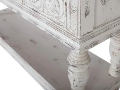 Console em madeira manguier blanc vieilli