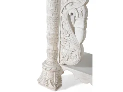 Console em madeira manguier blanc vieilli
