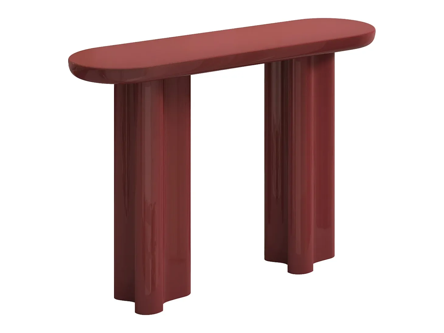Console em MDF - Bordeaux lacado - LESONA