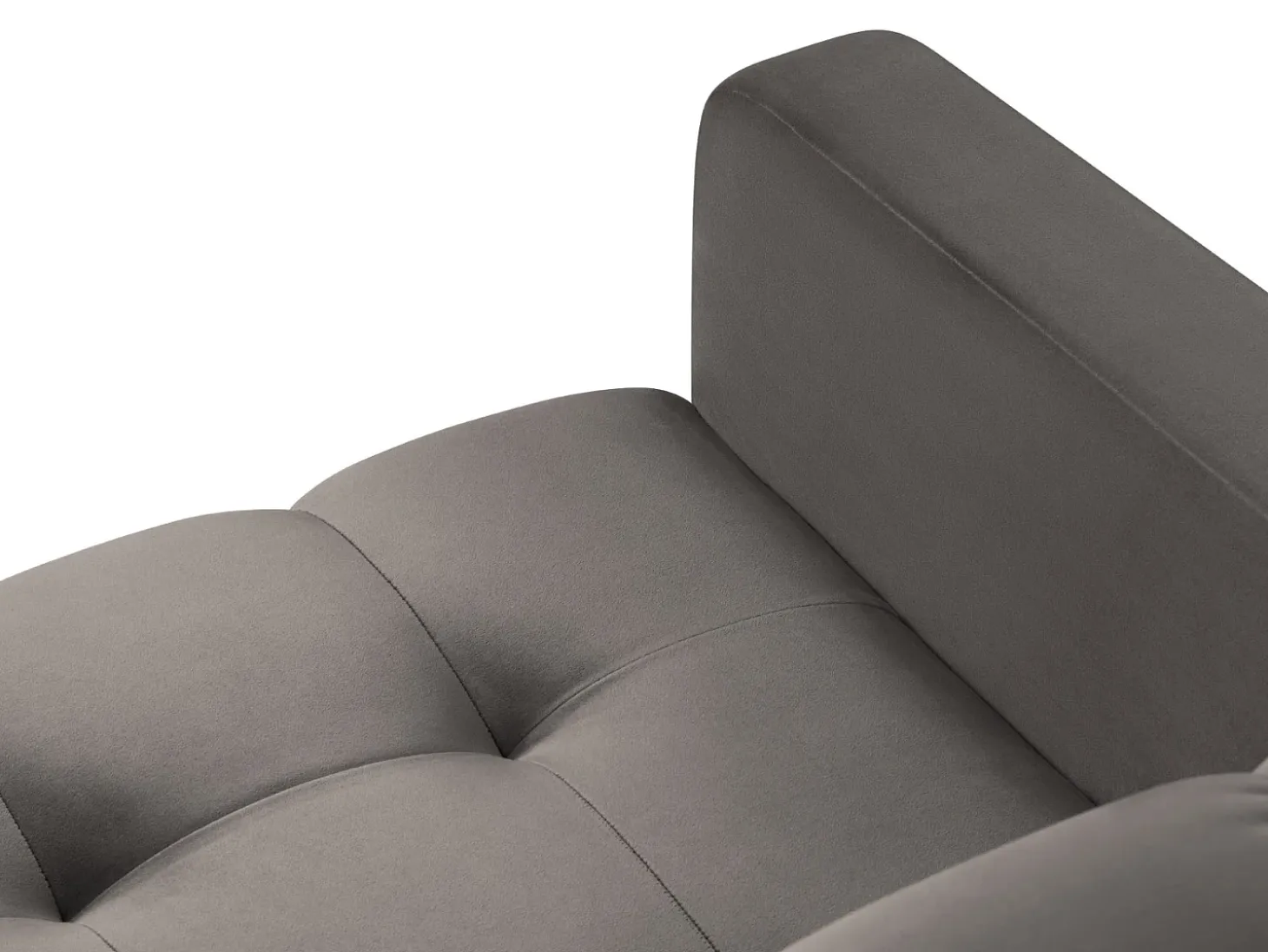 Cosmopolitan Design - Poltrona "Bali" em veludo cinza claro - 87x92x75cm