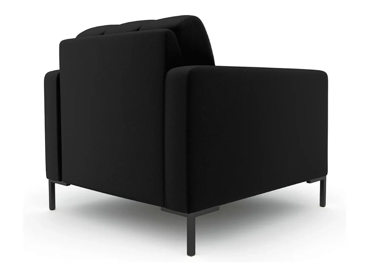 Cosmopolitan Design - Poltrona "Bali" em tecido estrutural preto - 87x92x75cm