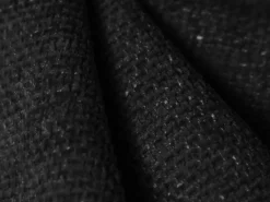 Cosmopolitan Design - Poltrona "Arendal" em tecido chenille preto - 124x102x70cm