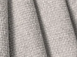Cosmopolitan Design - Poltrona "Tulum" em tecido chenille cinza claro - 103x90x70cm