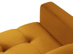 Cosmopolitan Design - Poltrona "Bali" em veludo amarelo - 87x92x75cm