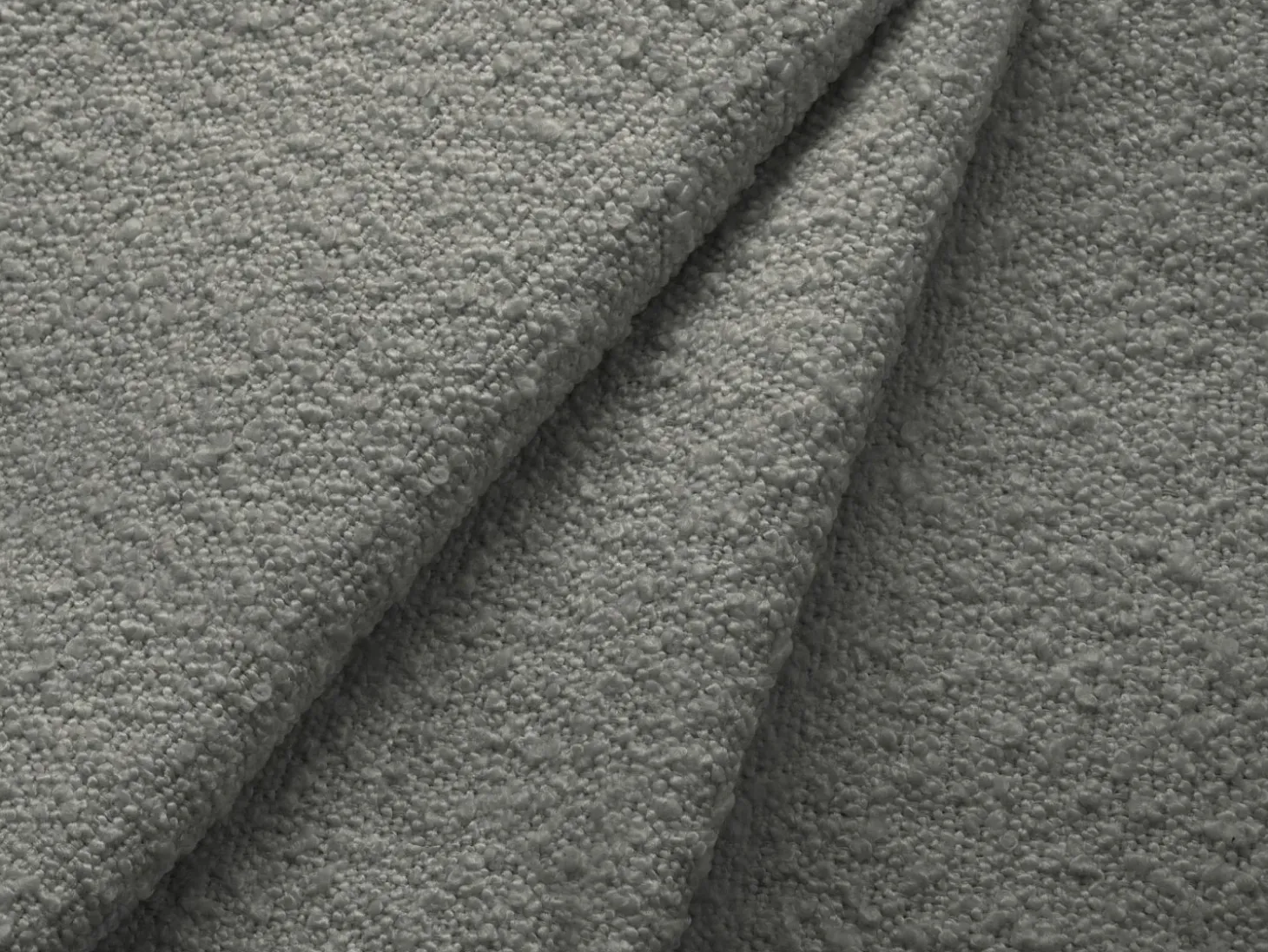 Cosmopolitan Design - Poltrona "Vienna" em tecido bouclé cinza - 97x94x95cm
