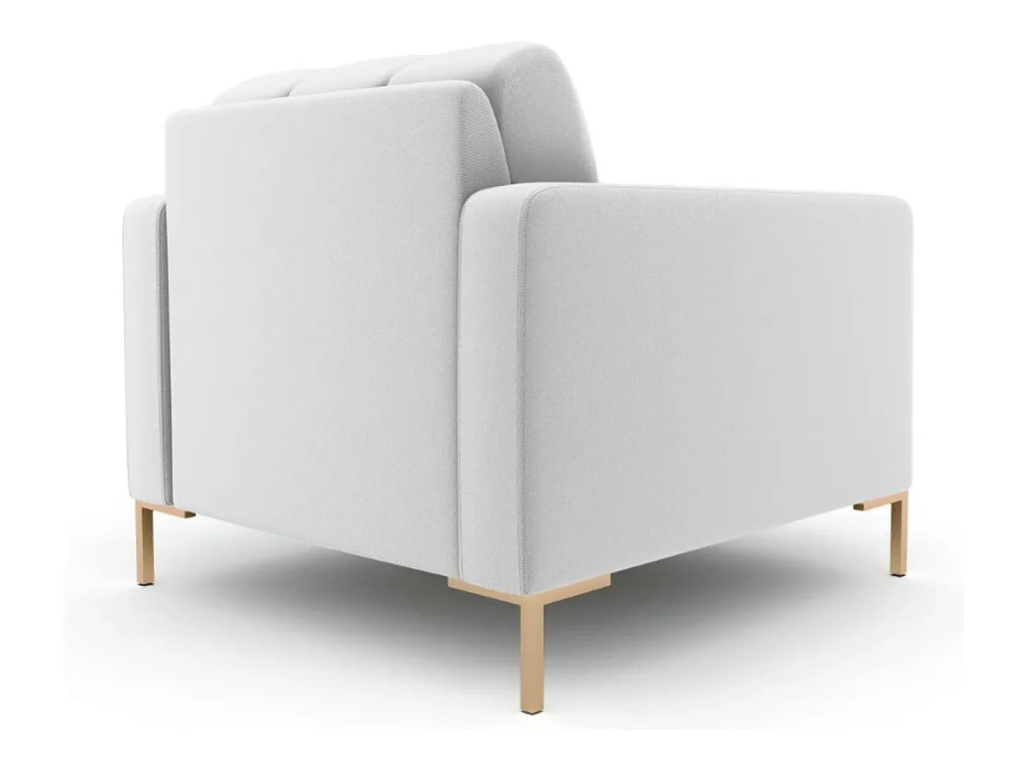 Cosmopolitan Design - Poltrona "Bali" em tecido estrutural cinza claro - 87x92x75cm