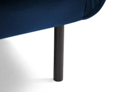 Cosmopolitan Design - Poltrona "Vienna" em veludo azul real - 97x94x95cm
