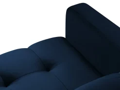 Cosmopolitan Design - Poltrona "Bali" em veludo azul real - 87x92x75cm