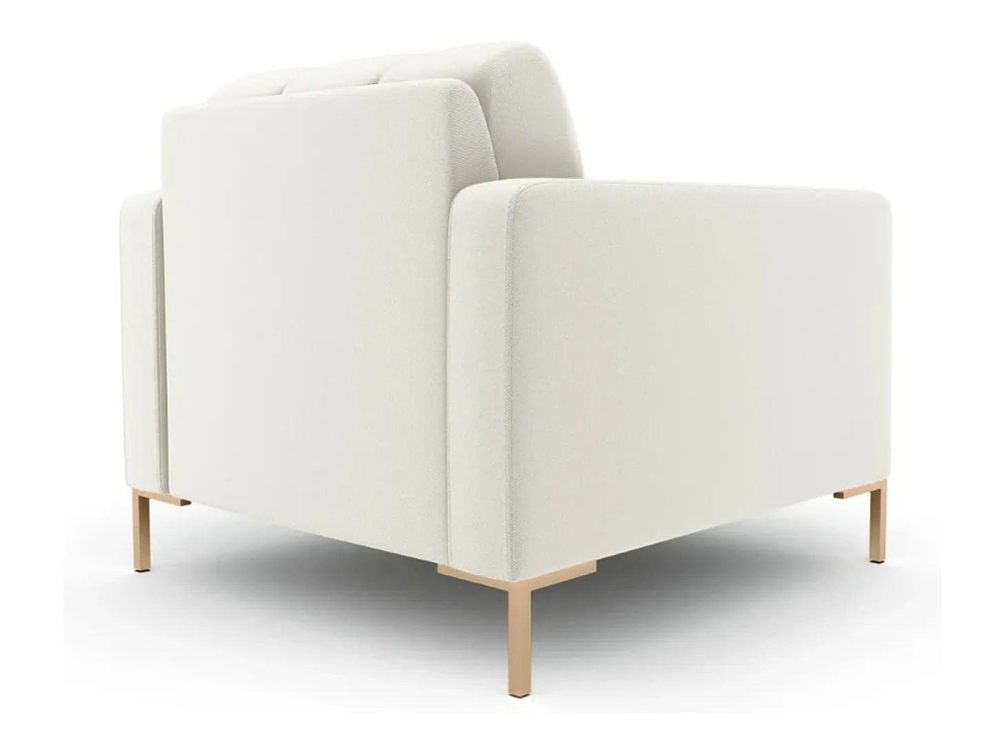 Cosmopolitan Design - Poltrona "Bali" em tecido estrutural bege claro - 87x92x75cm