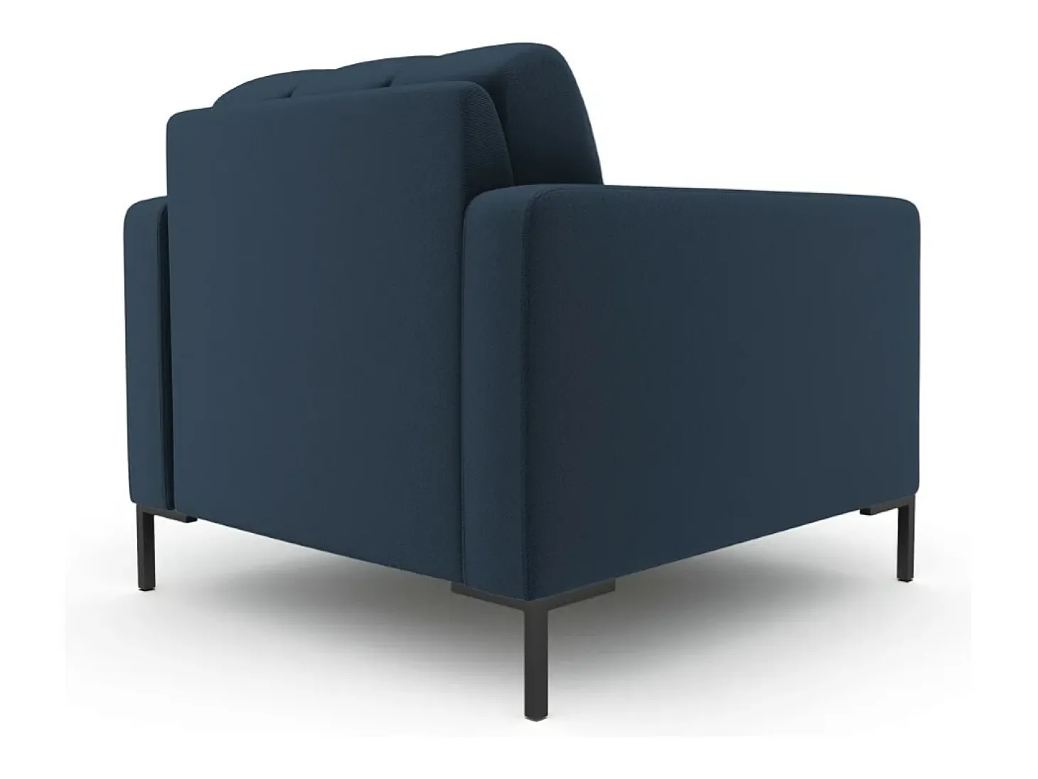 Cosmopolitan Design - Poltrona "Bali" em tecido estrutural azul - 87x92x75cm