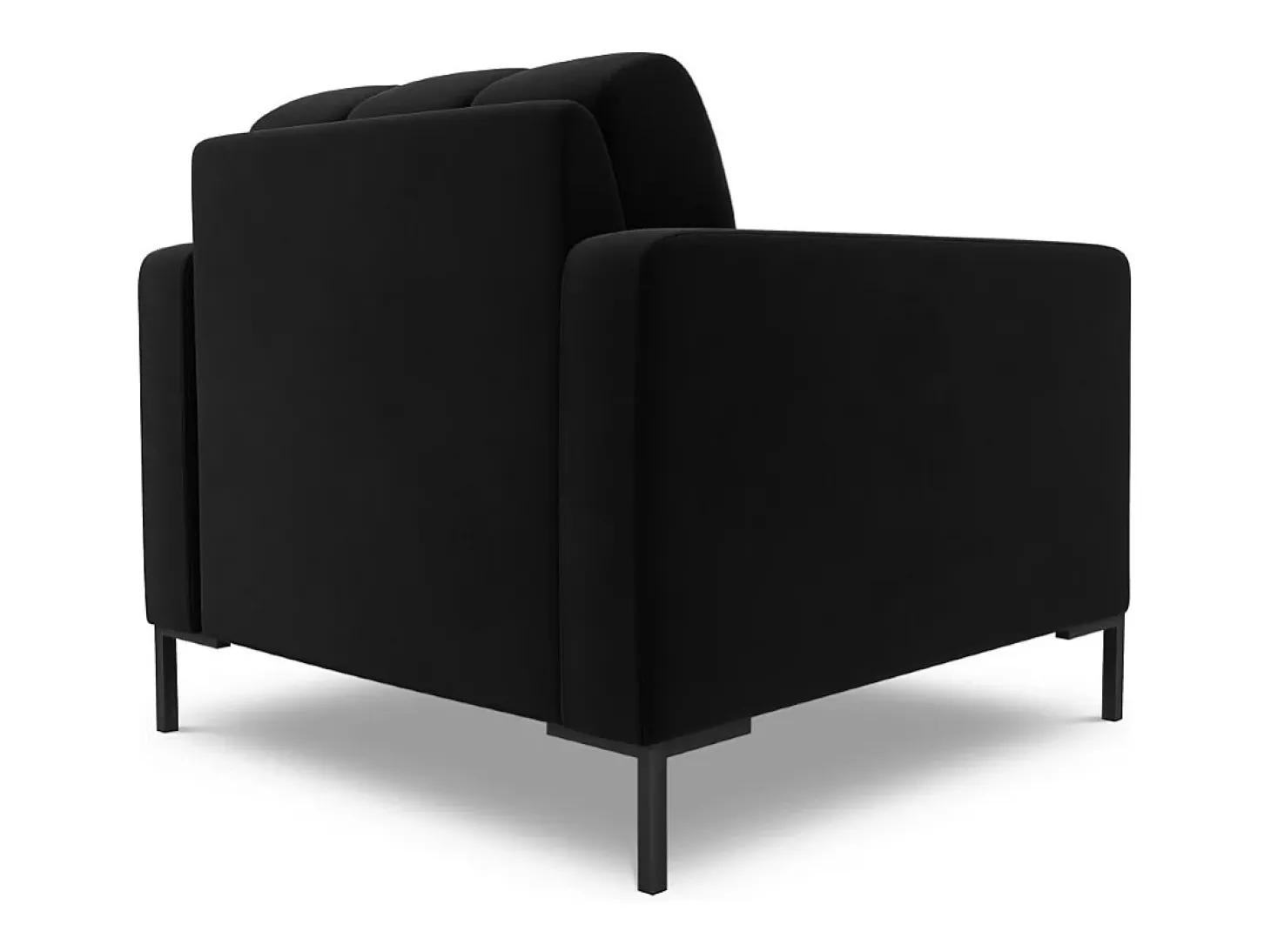 Cosmopolitan Design - Poltrona "Bali" em veludo preto - 87x92x75cm