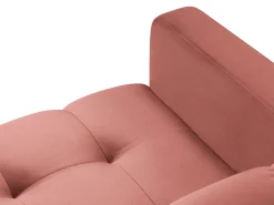 Cosmopolitan Design - Poltrona "Bali" em veludo rosa - 87x92x75cm