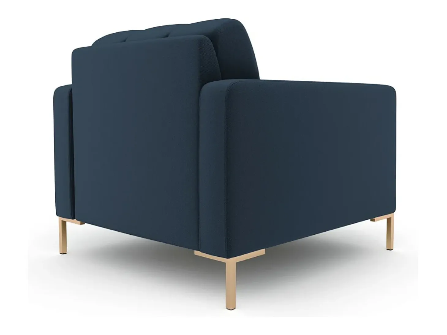 Cosmopolitan Design - Poltrona "Bali" em tecido estrutural azul - 87x92x75cm