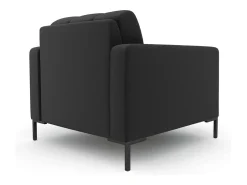 Cosmopolitan Design - Poltrona "Bali" em tecido estrutural cinza escuro - 87x92x75cm