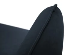 Cosmopolitan Design - Poltrona "Vienna" em veludo azul escuro - 97x94x95cm