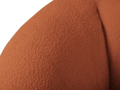 Cosmopolitan Design - Poltrona "Essen" em tecido bouclé marrom - 130x95x86cm
