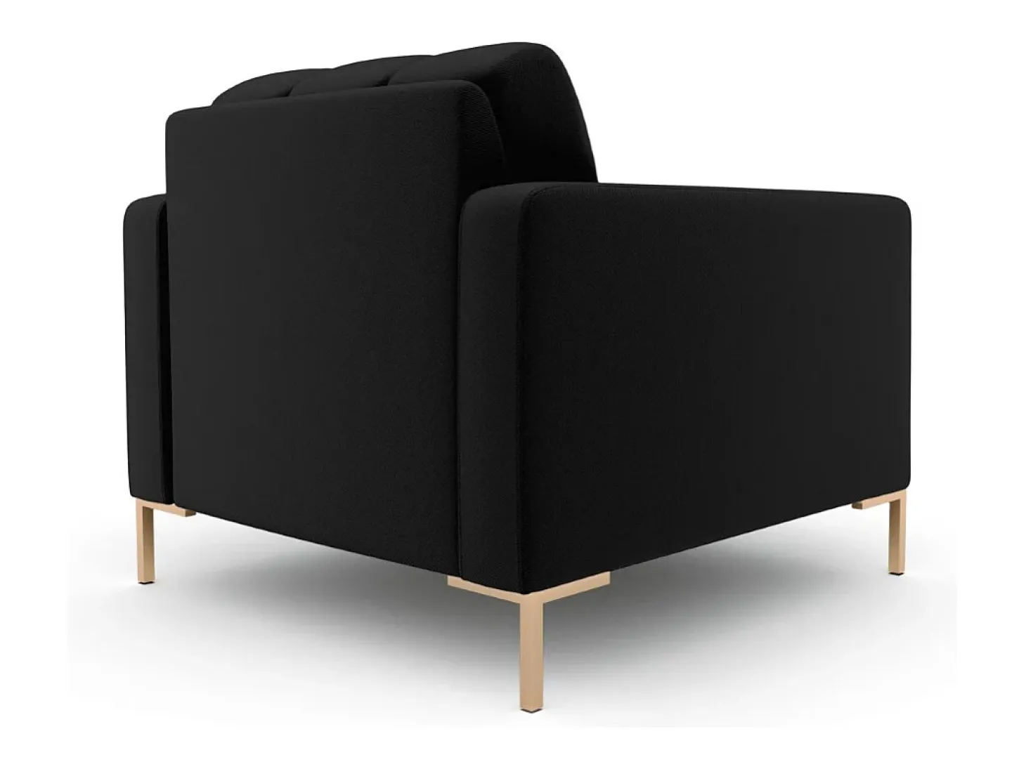 Cosmopolitan Design - Poltrona "Bali" em tecido estrutural preto - 87x92x75cm
