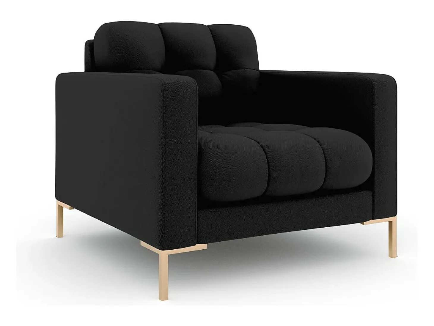 Cosmopolitan Design - Poltrona "Bali" em tecido estrutural preto - 87x92x75cm