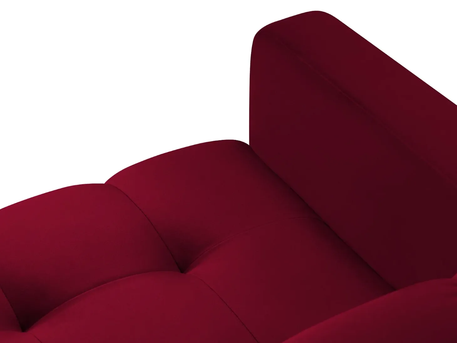 Cosmopolitan Design - Poltrona "Bali" em veludo vermelho - 87x92x75cm