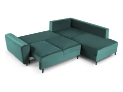 Cosmopolitan Design - Sofá convertível de canto direito com caixa de arrumação 
