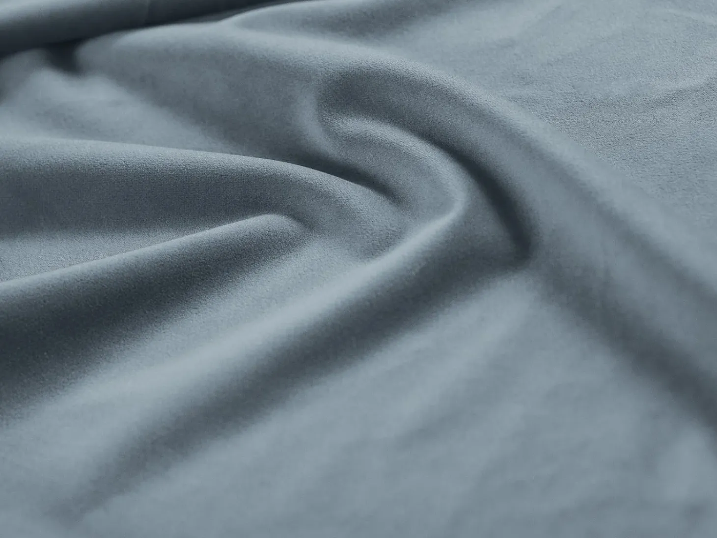 Cosmopolitan Design - Sofá panorâmico "Bali" 7 lugares em veludo azul claro - 383x185x75cm