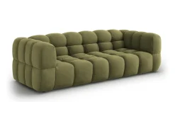 Cosmopolitan Design - Sofá modular "Sky" 4 lugares em veludo verde claro - 244x102x75cm