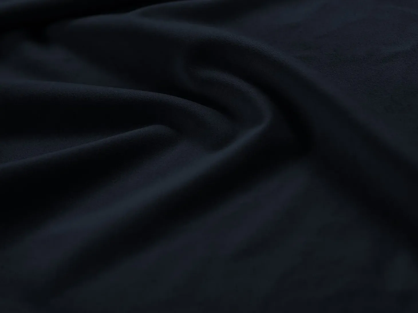 Cosmopolitan Design - Sofá de canto direito panorâmico "Bali" 7 lugares em veludo azul escuro - 327x256x75cm