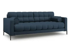 Cosmopolitan Design - Sofá "Bali" 3 lugares em tecido estrutural azul - 177x92x75cm